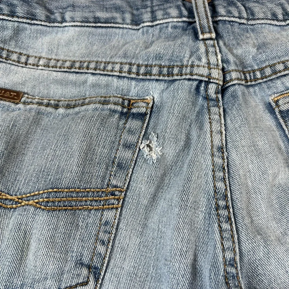 Ariat M2 Relaxed Boot Jeans Mens 32x30 Blue Light Wash Distressed Paint Denim